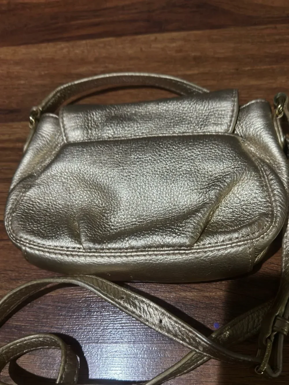 Michael Kors Metallic Rose Gold Crossbody Bag
